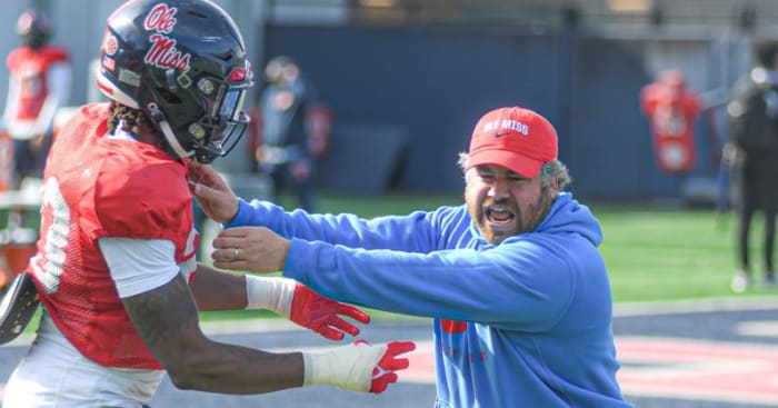 Ole Miss defensive coordinator Pete Golding.